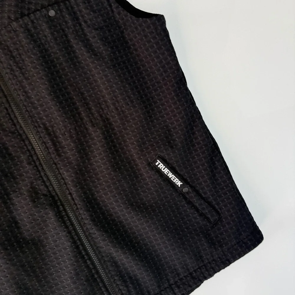 Truewerk Technical Workwear Vest Mens M Soft‎ Shell Fleece Lined Black